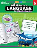 180 Days of Language for Sixth Grade  Build Grammar Skills and Boost Reading Comprehension Skills with this 6th Grade Workbook (180 Days of Practice)