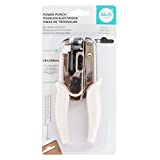 Euro Hook Power Punch by We R Memory Keepers | White Comfort Handle | 1.5-inch reach