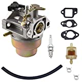 Toolyuan 16100-Z0L-023 Carburetor Kit for Honda GCV160 Engine HRB216 HRR216 HRS216 HRT216 HRZ216 XR2600 HRR216VKA HRR2166VKA HRR216VXA Lawn Mower with Gasket Fuel Filter Spark Plug