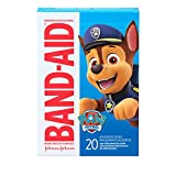 Band-Aid Brand Adhesive Bandages for Minor Cuts & Scrapes, Wound Care Featuring Nickelodeon PAW Patrol Characters for Kids and Toddlers, Assorted Sizes 20 ct