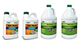 Pro Products Pack Rid O' Rust Stain Preventer and GrassSoGreen Liquid Fertilizer, 4 Bottles Total