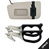 StatGear SuperVizor XT Auto Emergency Rescue Escape Tool - Seatbelt Cutter & Window Glass Breaker Hammer Survival - Mounts Right to Your Sun-Visor! Pack of 2