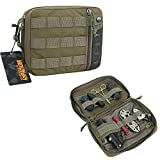 EXCELLENT ELITE SPANKER Molle Admin Pouch Tactical EDC Tool Pouch Military Nylon Holder Modular Utility Organizer Bag(Ranger Green)