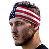 E Tronic Edge Running Headbands for Men, Women, Boys and Girls, Sports Sweatbands for Basketball, Yoga, Exercise, Workout, Quick Drying and Non-Slip Workout Stretchy Hairband, USA