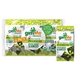gimMe - Sea Salt & Avocado Oil - 6 Count - Organic Roasted Seaweed Sheets - Keto, Vegan, Gluten Free - Great Source of Iodine & Omega 3s - Healthy On-The-Go Snack for Kids & Adults