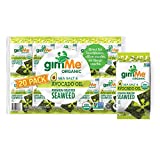 gimMe - Sea Salt & Avocado Oil - 20 Count - Organic Roasted Seaweed Sheets - Keto, Vegan, Gluten Free - Great Source of Iodine & Omega 3s - Healthy On-The-Go Snack for Kids & Adults