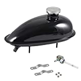 sthus Upgrade black 49cc 50cc 60cc 66cc 80cc Engine Motorized Bicycle Fuel Gas Tank Petcock Cap 2L