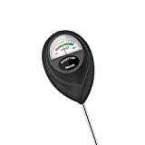 Hathdia Soil Moisture Meter, Plant Water Meter Soil Meter Moisture Sensor Hygrometer for Indoor Outdoor Plant Care,No Battery Needed(Black)