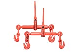 2 Pack Truck Trailer Load Binder Ratchet Chain Binder for 5/16" to 3/8" Chain (Working Load Limit: 5,400 LBS)