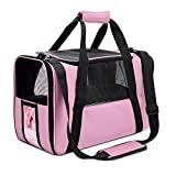 NAT Dog Carrier Cat Carrier Pet Carrier, Airline Approved Dog Carrier with Mesh Window, Breathable, Collapsible,Soft-Sided,Escape Proof,Easy Storage, Best for Small Medium Cats Dogs