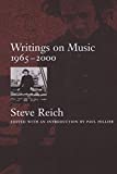 Writings on Music, 1965-2000