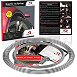 RimPro-Tec Rim Protector for Car Wheels Rim Saver Silver Rim Protector with Silver Outer with 4X Inner And 4X Base, Rim Guards for Car Wheel Rim Protectors Designed to Fit Wheels From 13 To 22