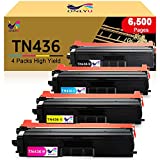 ONLYU Compatible Toner Cartridge Replacement for Brother TN436 TN431 TN433 for HL-L8360CDW MFC-L8900CDW HL-L8360CDWT HL-L8260CDW MFCL8610CDW MFCL9570CDW Printer (1Black,1Cyan,1Magenta,1Yellow)