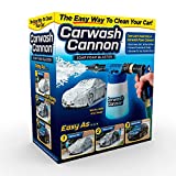Ontel Carwash Cannon Foam Blaster Nozzle Gun for Car, Truck, Boat & More - 5 Spray Settings, Just Spray & Rinse, No Residue or Film (Packaging May Vary)
