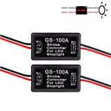 iBrightstar 9-30V Flashing Strobe Blinking Controller Flasher Module for LED Brake Tail Stop Light High Mount/3rd Brake Lights - 2Pack