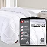 Swiss Comforts White Down Alternative Bed Comforter - Twin Size Duvet Insert | Lightweight & Soft | Quilted & Hypoallergenic, All Season & Stand-Alone Blanket (Twin)