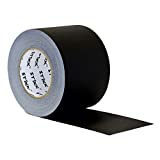 4" x 60 Yard 55 Meter Black Gaffers Tape No Residue Cloth Matte Finish Rubber Adhesive