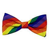 Huxley & Kent Bow Tie | Pride Equality (Large) | Rainbow Pet Collar Attachment | Bow Tie for Dogs/Cats | Cute, Comfortable Accessory for Pets