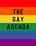 LGBT Theme Rainbow The Gay Agenda Notebook, Blank Lined Journal: 8,5 x 11 , 100 pages