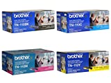 Brother TN110BK, TN110C, TN110M, TN110Y Black, Cyan, Magenta and Yellow Toner - -Cartridge Set