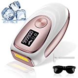 Laser Hair Removal With Cooling System, at-Home Permanent Hair Removal for Women and Men, IPL Painless Hair Removal Device on Armpits Back Legs Arms Face Bikini Line