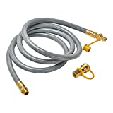only fire 12 Ft 3/4" ID Natural Gas Hose with Quick Connect/Disconnect Fittings for Grill,Generator,Patio Heater,Pizza Oven,etc