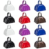 12-Pack Cowbells with Handle Noise Maker Cow bells Christmas Bell Call Bell Alarm (3 x 2.8 In, 6 Colors)