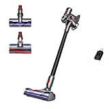 Dyson V7 Absolute Cordless Stick Vacuum Cleaner I Up to 30 Minutes Fade-Free Suction I Lightweight to Clean Up High I Direct-Drive Cleaner Head I 2 Tier Radial Cyclones I Black + USB-C Adapter