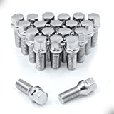 20 Chrome 12x1.25 Bulge Acorn Lug Bolts for Aftermarket Wheels 24mm Shank Wheel Lug Bolt