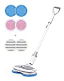 Electric Mop for Floor Cleaning,Mark Live Electric Cordless Spin Mop Polisher with LED Headlight and Replaceable Cloth,Up to 50 Mins Floor Cleaner with 300ml Water Tank for Hardwood,Tile Floors etc