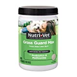 Nutri-Vet Grass Guard Max Chewables for Dogs| Dog Probiotic Supplement| Neutralizes Dog Urine to Prevent Lawn Spots | Protects Grass from Lawn Burn | 365 Chewable Tablets