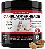 PetHonesty Cranberry for Dogs - Soft Chew Supplements, Kidney and Bladder Support, Dog UTI - Urinary Tract Health UT Incontinence, Immune System Support, D-Mannose, Marshmallow, & Echinacea (Chicken)