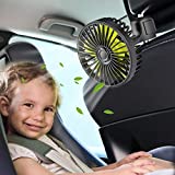 USB Car Fans for Backseat Baby,USB Fan for Car Back Seat Baby, Electric 5V USB Car Fan for Rear Seat Baby Kids Passengers(No Battery)