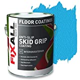 FixALL Skid Grip Anti-Slip Coating, 1 Gallon, Cobalt, Exceeds ADA Standards, Ideal for Safety Areas, Slip-Resistant Pavement, Cement & Concrete Paint