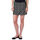 Colorado Clothing Tranquility Women's Everyday Casual Skirt | Gym/Golf/Tennis/Activewear/Athletic Short Skort (Rhombi Black, X-Large)