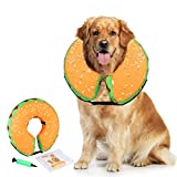 Recovery Collar for Dogs,Inflatable Dog Cone Collar, Protective Inflatable Collar for Dogs, Adjustable Pet Recovery Cone After Surgery,E-Collar Recovery Collar for Cats,Soft Dog Cone,Cute,XL