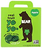 BEAR - Real Fruit Yoyos - Apple - 0.7 Ounce (5 Count) - No added Sugar, All Natural, non GMO, Gluten Free, Vegan - Healthy on-the-go snack for kids & adults