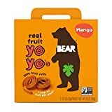 Bear Yoyo BEAR, Real Fruit Yoyos, 0.7 Oz, No added Sugar, All Natural, non GMO, Gluten Free, Vegan, Healthy on-the-go snack for kids & adults, Mango, 5 Count (Pack of 5)