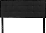 Flash Furniture Bedford Tufted Upholstered Full Size Headboard in Black Fabric
