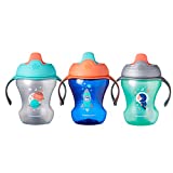 Tommee Tippee Infant Trainer Sippee Cup with Removable Handles, Boy  7+ months, 3pk