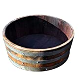MGP Water Tight Shallow Wine Barrel Planter 24" D x 9" H