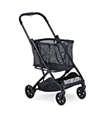 Joovy Boot Shopping Cart Featuring 70 lbs Total Weight Capacity, Stylish Removable Tote, Swivel Tires for Easy Steering, One-Handed Compact Fold, and One-Step Parking Brake (Black Frame)