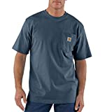 Carhartt Mens Loose Fit Heavyweight Short-Sleeve Pocket T-Shirt (Big & Tall) Bluestone2X-Large Tall