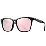 MERRY'S Men Polarized Sunglasses for Women Fashion Sun glasses S8219 (Pink, 54)