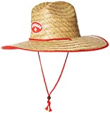 Lifeguard Straw Hat | Professional Beach Guard Red Sun Cap Men Women Costume Uniform - Red