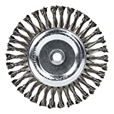 Mercer Industries 184020 - 8" x 5/8" x 1/2", 5/8" Knot Wire Wheel, .014 Carbon Steel