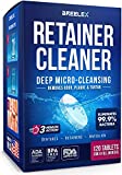 Denture Cleaning Tablets - Retainer Cleaner for Aligner, Mouth & Night Guard - 120 Pack, 4 Month Supply - Dental Cleanser for Nightguards & Mouthguards - Fresh in 3 Minutes - Removes Odor & Plaque