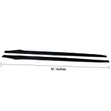 Compatible With Universal Side Skirt Extension Flat Bottom Line Lip Carbon CF Pair by IKON MOTORSPORTS