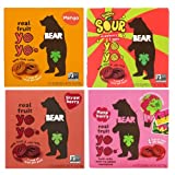 BEAR - Real Fruit Yoyos Variety Pack (4 Pack) In Sanisco Packaging.