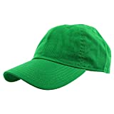 Gelante Baseball Caps Dad Hats 100% Cotton Polo Style Plain Blank Adjustable Size. 1825-KellyGreen